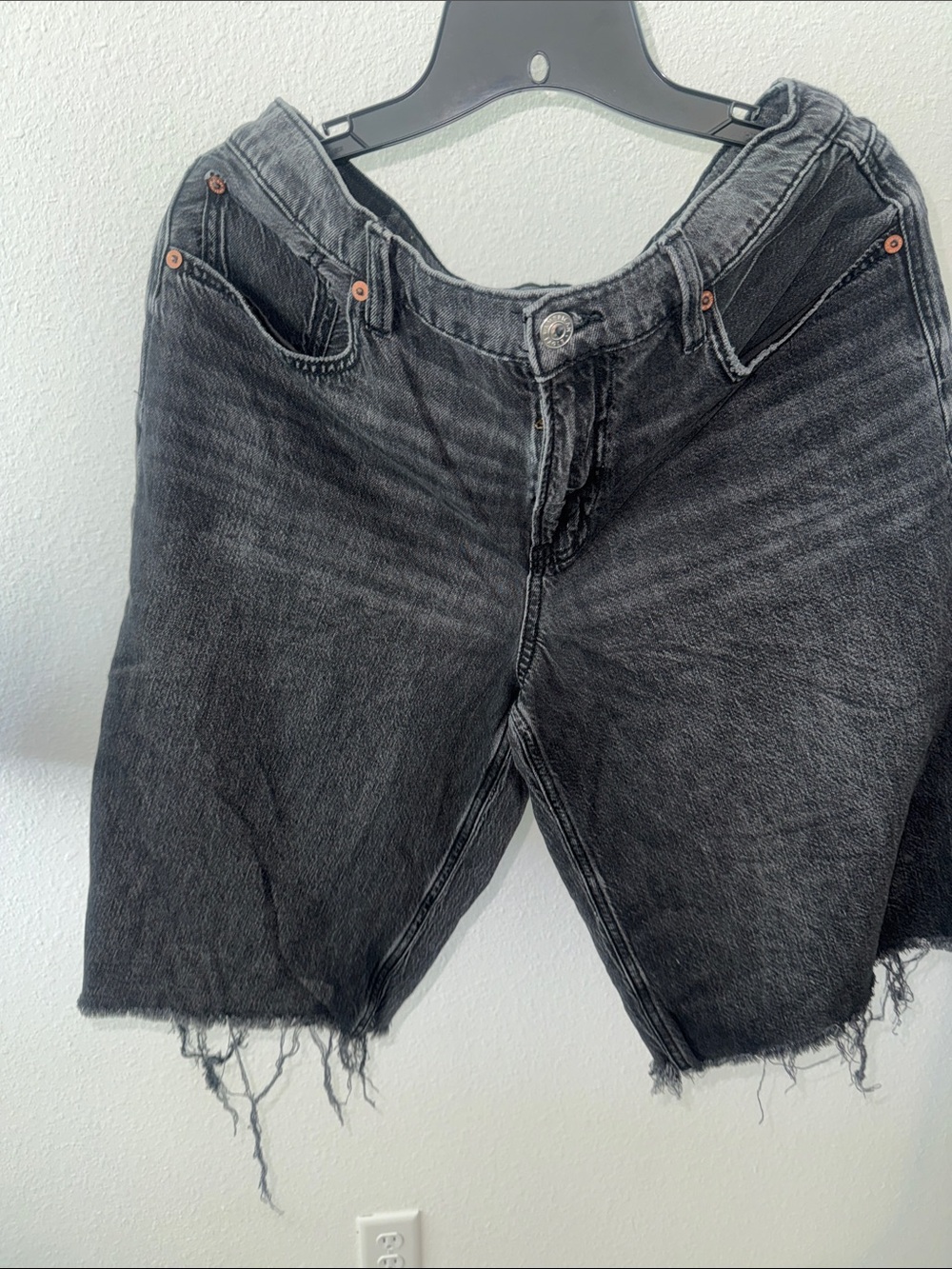 American Eagle Outfitters Black Denim Shorts